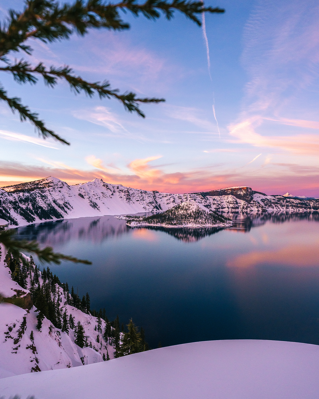 Crater Lake Sunset